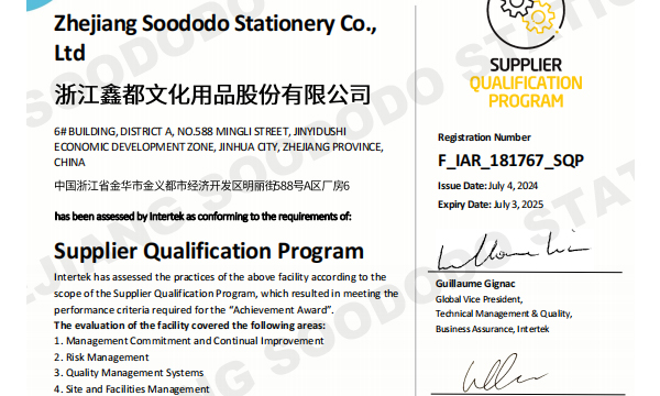 Won the SQP certification